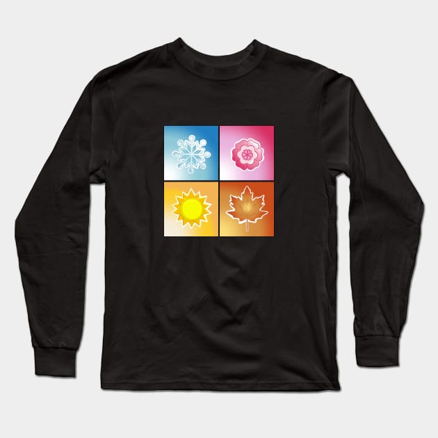 Four Seasons T-shirt Long Sleeve T-Shirt by osaya